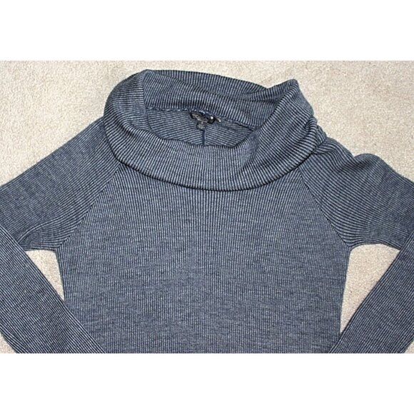 Toad & Co - Uptown Cowl Neck Ribbed Merino Sweater Dress in Navy, size Small - Picture 4 of 12